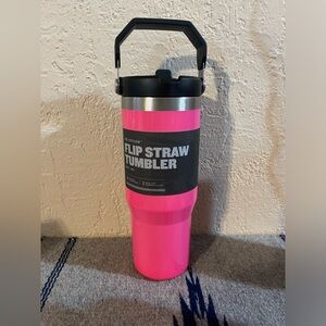 Stanley 30oz Ice Flow Flip Straw Tumbler in Neon Pink
